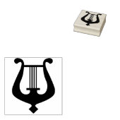 Engel-Harfe-Briefmarke Gummistempel (Stempel)