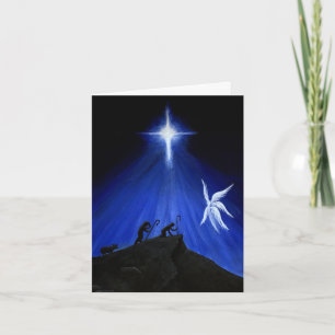 Engel & Hirten Weihnachtskarte Feiertagskarte
