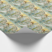 Engel im Blau Geschenkpapier (Ecke)