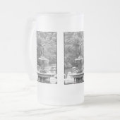 Engel im Central Park, NYC. Mattglas Bierglas (Vorderseite Links)