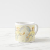 Engel im Flug mit Lächeln Espressotasse (Vorderseite Rechts)