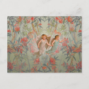 Engel im Garten Postkarte