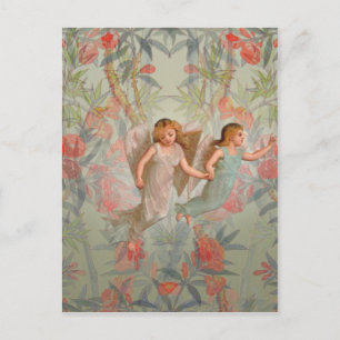 Engel im Garten Postkarte