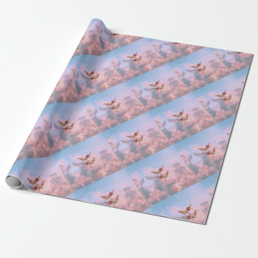 Engel im Himmel Geschenkpapier (Ungerollt)