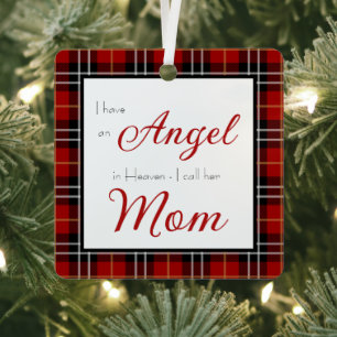 Engel im Himmel Mamma Gedenkfotos Ornament Aus Metall