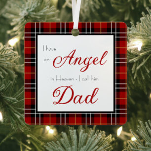 Engel im Himmel Papa Gedenkfotos Ornament Aus Metall