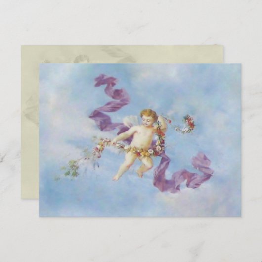 Engel im Himmel ~ Postkarte / Einladungen / UAWG (Vorne/Hinten)