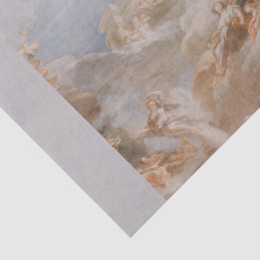 Engel im Himmel Seidenpapier (Ausschnitt)