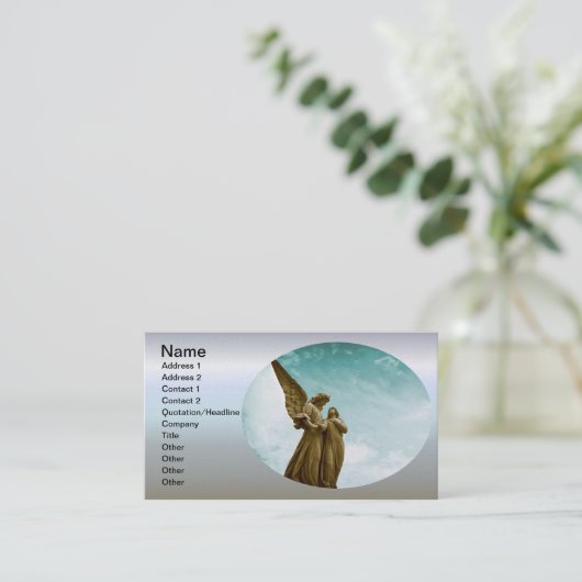 Engel im Himmel Visitenkarte (Stehend Vorderseite)