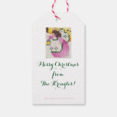 Engel im Holzgeschenk-Tag Geschenkanhänger (Rückseite)