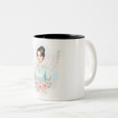 Engel im Kittel Zweifarbige Tasse (VorderseiteRechts)