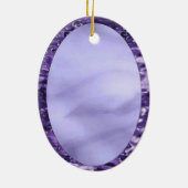 Engel im lila befleckten Glas Keramikornament (Hinten)