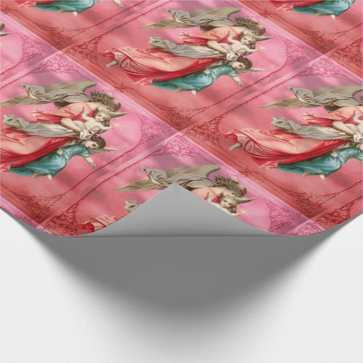 Engel im Mittellufturlaub Geschenkpapier (Ecke)