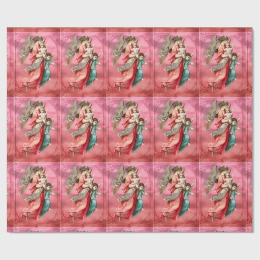 Engel im Mittellufturlaub Geschenkpapier (Flach)