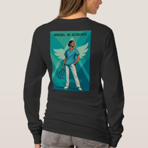 Engel in Arbeitskleidung/CNA-Krankenschwester Dame T-Shirt