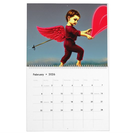 Engel in Art. 2023 Kalender (Feb 2026)