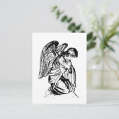 Engel in beliebiger Farbe Postkarte (Stehend Vorderseite)