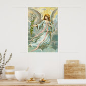 Engel in Blau Poster (Küche)