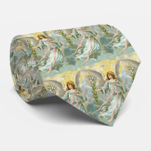 Engel in blauer Krawatte