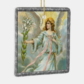 Engel in Blue Keramik Ornament (Rechts)
