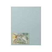 Engel in Blue Notepad Notizblock (Rotiert)