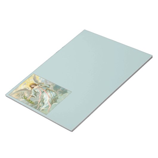 Engel in Blue Notepad Notizblock (angewinkelt)