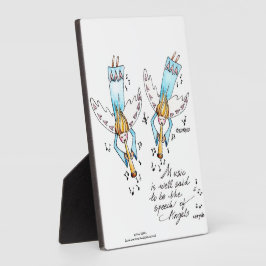 Engel in Blue Playing Music für unsere Soule Plaqu Fotoplatte