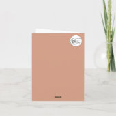 Engel in den Aquarellen Beige, Blau und Orange. Karte (Rückseite)