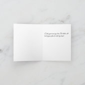 Engel in den Aquarellen Beige, Blau und Orange. Karte (Innenseite)