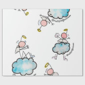 Engel in den Wolken Geschenkpapier (Flach)