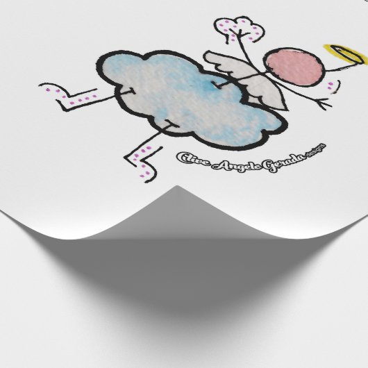 Engel in den Wolken Geschenkpapier (Ecke)