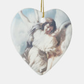 Engel in den Wolken Keramikornament (Rechts)