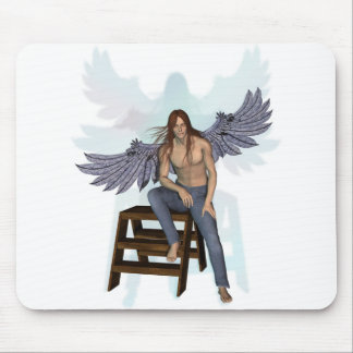 Engel in der Blue Jeans Mousepad