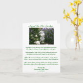 Engel in der Gartengrußkarte Karte (Gelbe Blume)