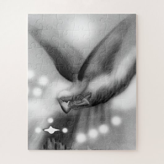 Engel in der Nacht Puzzle (Vertikal)