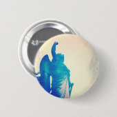 Engel in einem Sturm Button (Vorne & Hinten)