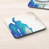 Engel in einem Sturm Getränkeuntersetzer (Linke Seite)