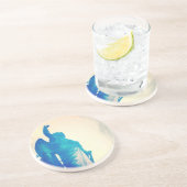 Engel in einem Sturm Sandstein Untersetzer (Seite)