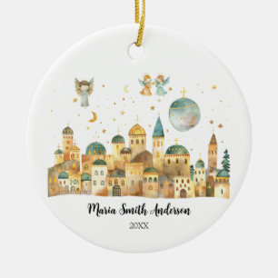 Engel in Jerusalem Weihnachtskrippen sehen Keramik Ornament