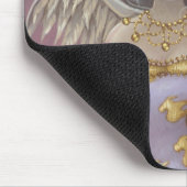 "Engel in lila" Mousepad (Ecke)