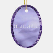 Engel in Lila verketteten Keramiken Keramik Ornament (Hinten)