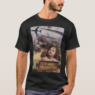 Engel in Madonna von Foligno sieht chemtrails T-Shirt