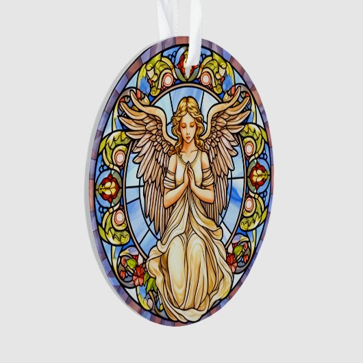 Engel / In Memoriam Acrylschmuck Ornament (Vorderseite)