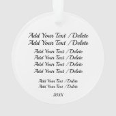 Engel / In Memoriam Acrylschmuck Ornament (Rückseite)