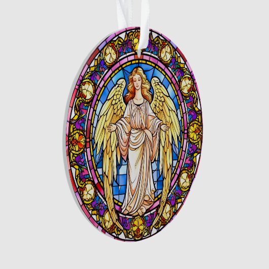 Engel / In Memoriam Acrylschmuck Ornament (Vorderseite)