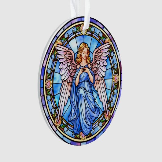 Engel / In Memoriam Acrylschmuck Ornament (Vorderseite)