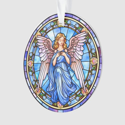 Engel / In Memoriam Acrylschmuck Ornament (Vorderseite)