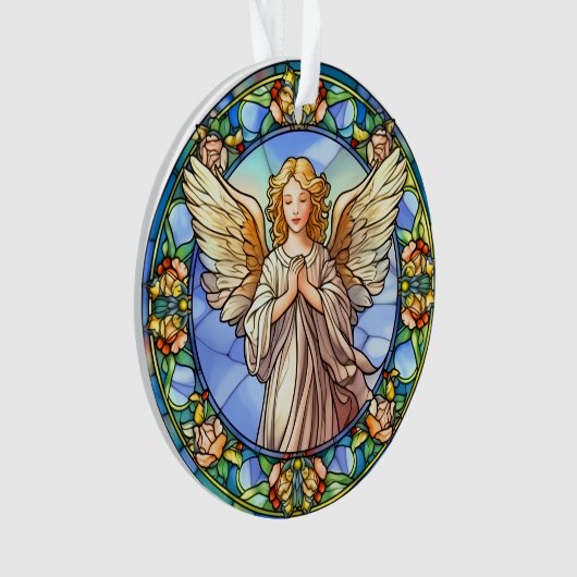 Engel / In Memoriam Acrylschmuck Ornament (Vorderseite)