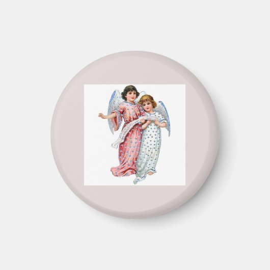 Engel in Rosa und Blau Magnet (Vorne)