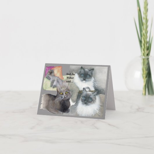 Engel in unseren Lives Aquarell-Gemälden Karte (Vorderseite)